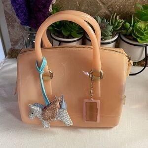 Furla Jelly Candy purse peachy nude or blush